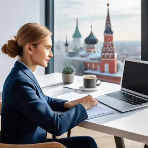 공공경제학과 정부 개입 - **Prompt 1: Digital Convenience in a Modern Russian Home**
    A realistic, brightly lit photograph ...