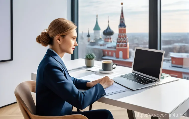 공공경제학과 정부 개입 - **Prompt 1: Digital Convenience in a Modern Russian Home**
    A realistic, brightly lit photograph ...